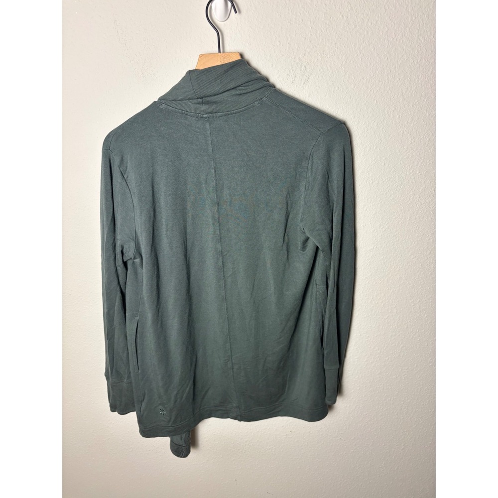 Athleta Pranayama Restore Rib Wrap Cardigan Sage Green XS 882498 - Picture 4 of 4